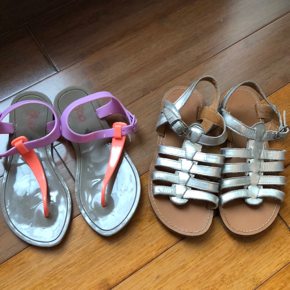 The Gap and Mini Boden Sandals